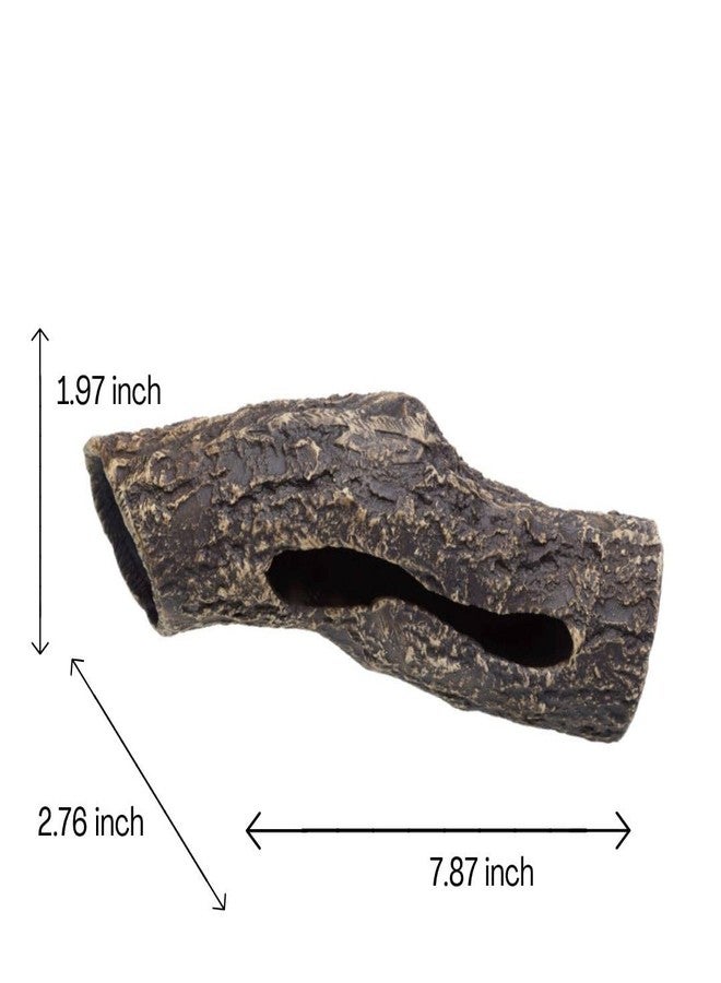 Plecoceramics زينة سيراميكية كبيرة على شكل كهف لتربية سمك البليكو، مناسبة لأحواض السمك (قطعة واحدة من جذع الشجرة) - Image 4